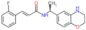 (2E)-N-[(1S)-1-(3,4-dihydro-2H-1,4-benzoxazin-6-yl)ethyl]-3-(2-fluorophenyl)prop-2-enamide