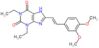 8-[(E)-2-(3,4-dimethoxyphenyl)ethenyl]-1,3-diethyl-3,7-dihydro-1H-purine-2,6-dione