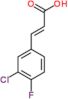 (2E)-3-(3-chloro-4-fluorophenyl)prop-2-enoic acid