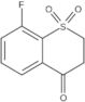 4H-1-Benzothiopyran-4-one, 8-fluoro-2,3-dihydro-, 1,1-dioxide