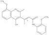 (2E)-3-(4-Hydroxy-8-methoxy-2-methyl-3-quinolinyl)-N-(2-methoxyphenyl)-2-butenamide