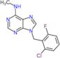 9-(2-chloro-6-fluorobenzyl)-N-methyl-9H-purin-6-amine