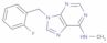 9-(2-fluorobenzyl)-6-(methylamino)-9H-purine