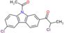 1-(9-acetil-6-cloro-9H-carbazol-2-il)-2-cloropropan-1-ona