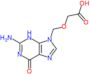 [(2-amino-6-oxo-3,6-dihydro-9H-purin-9-yl)methoxy]acetic acid