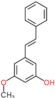 3-methoxy-5-[(E)-2-phenylethenyl]phenol