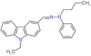 N-butyl-N-[(9-ethylcarbazol-3-yl)methyleneamino]aniline