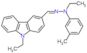 N-ethyl-N-[(9-ethylcarbazol-3-yl)methyleneamino]-3-methyl-aniline