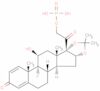 9-fluoro-11β,21-dihydroxy-16α,17-(isopropylidenedioxy)pregna-1,4-diene-3,20-dione 21-(dihydrogen...