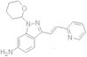 (E)-3-(2-(pyridin-2-yl)vinyl)-1-(tetrahydro-2H-pyran-2-yl)-1H-indazol-6-amine