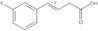 (3E)-4-(3-Fluorophenyl)-3-butenoic acid