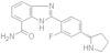 2-(2-fluoro-4-((2s)-2-pyrrolidinyl)phenyl)-1h-benzimidazole-7-carboxamide