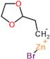 Bromo[2-(1,3-dioxolan-2-yl-κO1)ethyl-κC]zinc