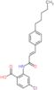 4-chloro-2-{[(2E)-3-(4-pentylphenyl)prop-2-enoyl]amino}benzoic acid