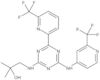 2-Methyl-1-[[4-[6-(trifluoromethyl)-2-pyridinyl]-6-[[2-(trifluoromethyl)-4-pyridinyl]amino]-1,3,5-triazin-2-yl]amino]-2-propanol