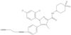 5-[4-(4-Ciano-1-butino-1-il)fenil]-1-(2,4-diclorofenil)-N-(1,1-dióxido-4-tiomorfolinil)-4-metil-1H…