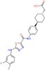 2-[4-[4-[[5-(3,4-difluoroanilino)-1,3,4-oxadiazole-2-carbonyl]amino]phenyl]cyclohexyl]acetic acid