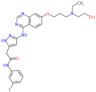2-{3-[(7-{3-[ethyl(2-hydroxyethyl)amino]propoxy}quinazolin-4-yl)amino]-1H-pyrazol-5-yl}-N-(3-fluorophenyl)acetamide