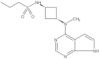 N-[cis-3-(Methyl-7H-pyrrolo[2,3-d]pyrimidin-4-ylamino)cyclobutyl]-1-propanesulfonamide