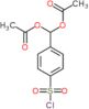 [4-(chlorosulfonyl)phenyl]methanediyl diacetate