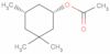 Cyclohexanol, 3,3,5-trimethyl-, 1-acetate, (1R,5R)-rel-