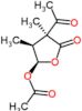 (2R,3S,4S)-4-acetyl-3,4-dimethyl-5-oxotetrahydrofuran-2-yl acetate