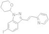 (E)-6-iodo-3-(2-(pyridin-2-yl)vinyl)-1-(tetrahydro-2H-pyran-2-yl)-1H-indazole