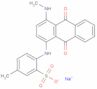 Benzenesulfonic acid, 2-[[9,10-dihydro-4-(methylamino)-9,10-dioxo-1-anthracenyl]amino]-5-methyl-, …