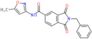 2-benzyl-N-(5-methyl-1,2-oxazol-3-yl)-1,3-dioxo-2,3-dihydro-1H-isoindole-5-carboxamide