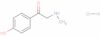 Ethanone, 1-(4-hydroxyphenyl)-2-(methylamino)-, hydrochloride (1:1)