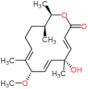 (3E,5R,6E,8S,9E,13S,14R)-5-hydroxy-8-methoxy-5,9,13,14-tetramethyloxacyclotetradeca-3,6,9-trien-2-…