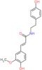 (2E)-3-(4-hydroxy-3-methoxyphenyl)-N-[2-(4-hydroxyphenyl)ethyl]prop-2-enamide