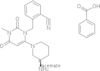 2-[6-[3(R)-Aminopiperidin-1-yl]-3-methyl-2,4-dioxo-1,2,3,4-tetrahydropyrimidin-1-ylmethyl]benzonitrile benzoate
