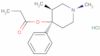 4-Piperidinol, 1,3-dimethyl-4-phenyl-, 4-propanoate, hydrochloride (1:1), (3R,4S)-rel-