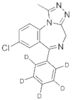 4H-[1,2,4]Triazolo[4,3-a][1,4]benzodiazepine, 8-chloro-1-methyl-6-(phenyl-d5)-