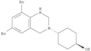 Cyclohexanol,4-(6,8-dibromo-1,4-dihydro-3(2H)-quinazolinyl)-, trans-