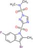 3-[(3-bromo-6-fluoro-2-methyl-1H-indol-1-yl)sulfonyl]-N,N-dimethyl-1H-1,2,4-triazole-1-sulfonamide
