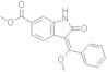 3E-2,3-Dihydro-3-(methoxyphenylmethylene)-2-oxo-1H-indole-6-carboxylic acid methyl ester