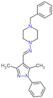 N-(4-benzylpiperazin-1-yl)-1-(3,5-dimethyl-1-phenyl-pyrazol-4-yl)methanimine