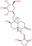 (2R,5S,6S,12E,14S)-17-(beta-D-glucopyranosyloxy)-2,14-dihydroxy-20-oxo-9,19-didehydro-5,6,7,8,9,10…