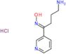 1-Butanone, 4-amino-1-(3-pyridinyl)-, oxime, hydrochloride (1:1)