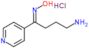 1-Butanone, 4-amino-1-(4-pyridinyl)-, oxime, hydrochloride (1:1)