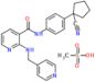 N-[4-(1-Cyanocyclopentyl)phenyl]-2-[(4-pyridinylmethyl)amino]-3-pyridinecarboxamide