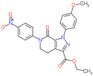 Ethyl 4,5,6,7-tetrahydro-1-(4-methoxyphenyl)-6-(4-nitrophenyl)-7-oxo-1H-pyrazolo[3,4-c]pyridine-3-…