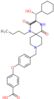 4-[4-({1-butyl-3-[(R)-cyclohexyl(hydroxy)methyl]-2,5-dioxo-1,4,9-triazaspiro[5.5]undec-9-yl}methyl)phenoxy]benzoic acid