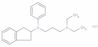 1,3-Propanediamine, N1-(2,3-dihydro-1H-inden-2-yl)-N3,N3-diethyl-N1-phenyl-, hydrochloride (1:1)