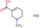 1-methyl-1,2,5,6-tetrahydropyridine-3-carboxylic acid hydrobromide (1:1)
