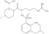 (2R,4S)-1-[(2S)-5-[(Aminoiminomethyl)amino]-1-oxo-2-[[(1,2,3,4-tetrahydro-3-methyl-8-quinolinyl)su…