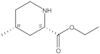 2-Piperidinecarboxylic acid, 4-methyl-, ethyl ester, (2S-cis)-