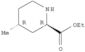 2-Piperidinecarboxylicacid, 4-methyl-, ethyl ester, (2R,4R)-rel-